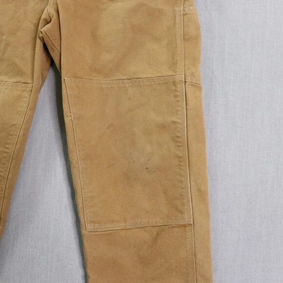 Vintage Carhartt Duck Overalls Men’s 42x30 Brown Workwear USA Made Distressed - Picture 10 of 16